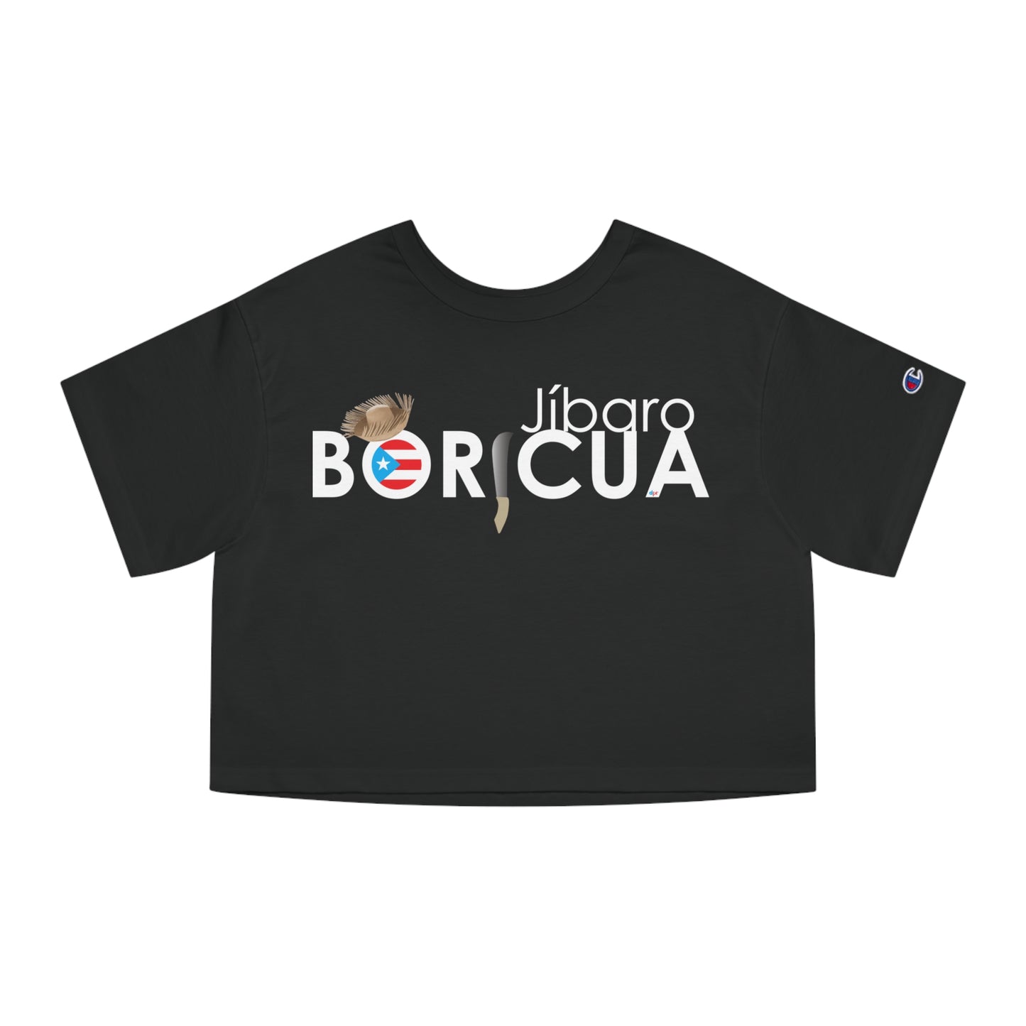 Jíbaro Boricua Flowy Cropped Tee