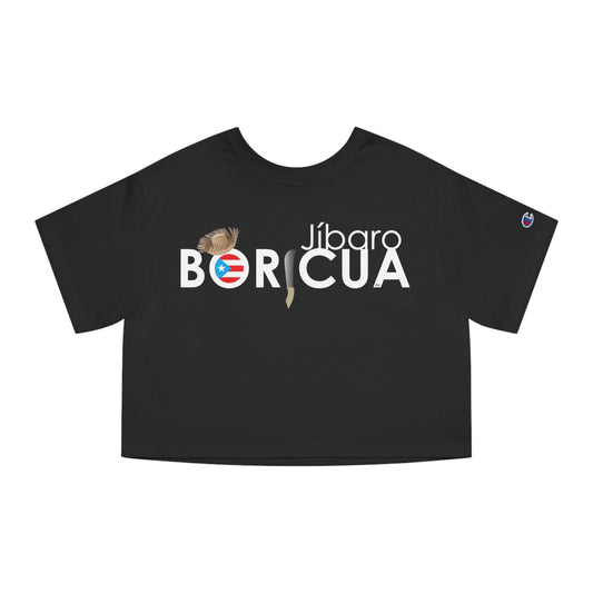 Jíbaro Boricua Flowy Cropped Tee