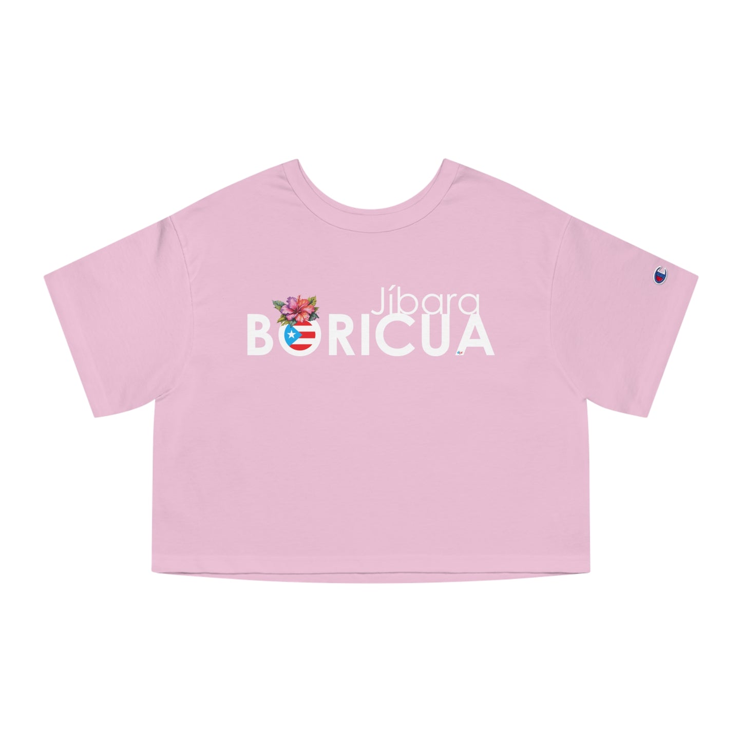 Jíbara Boricua Flowy Cropped Tee