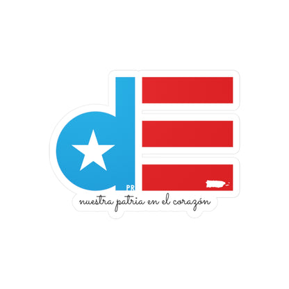 Dpr MAPA Puerto Rico Waterproof Kiss-Cut Vinyl Decals