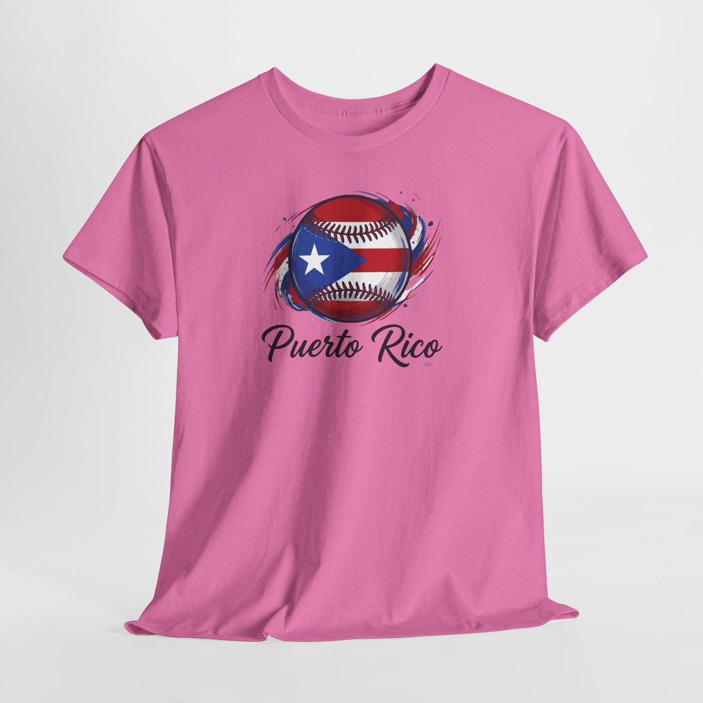 Puerto Rico Baseball Flag | Unisex Heavy Cotton T-Shirt