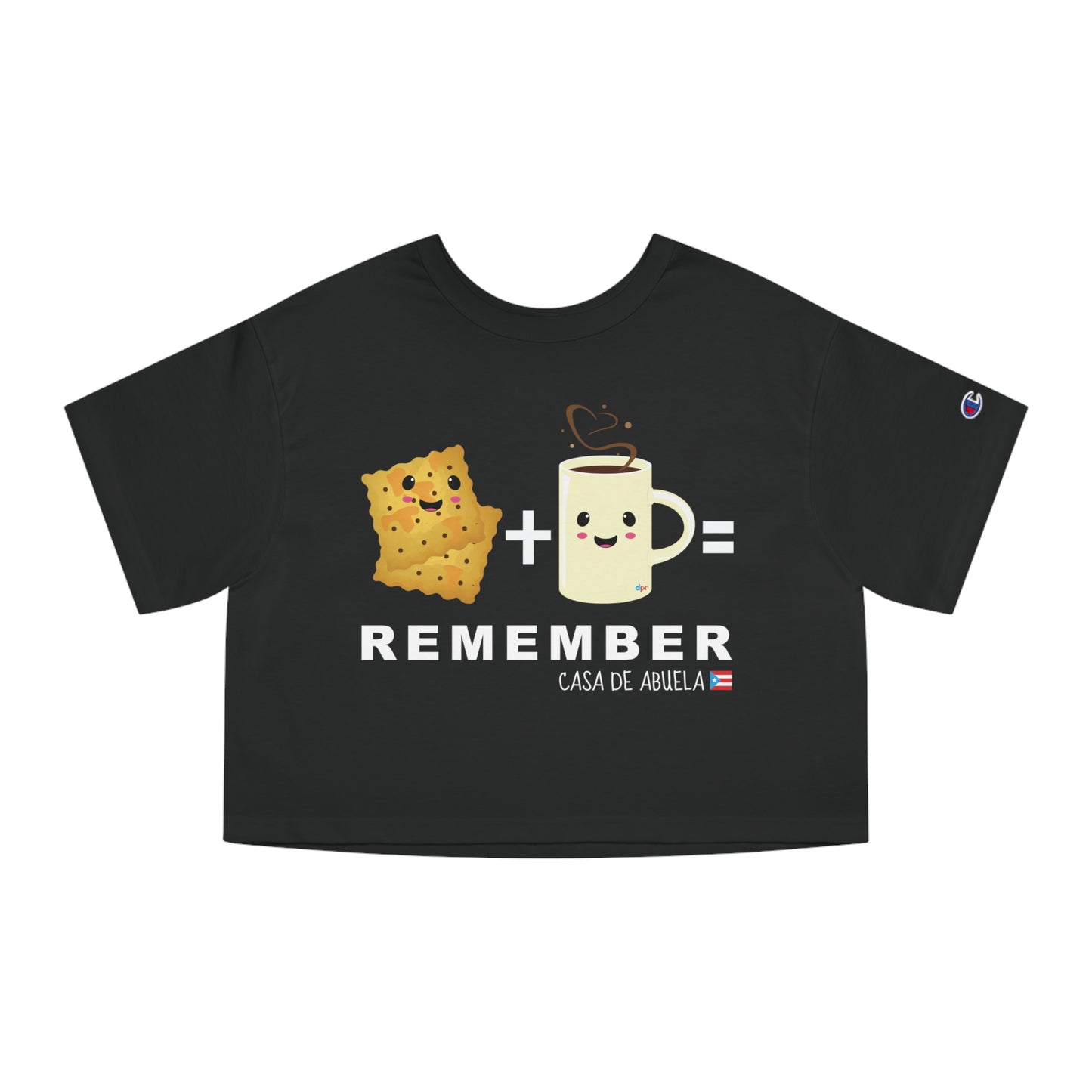 Crackers & Coffee REMEMBER ABUELA Flowy Cropped Tee