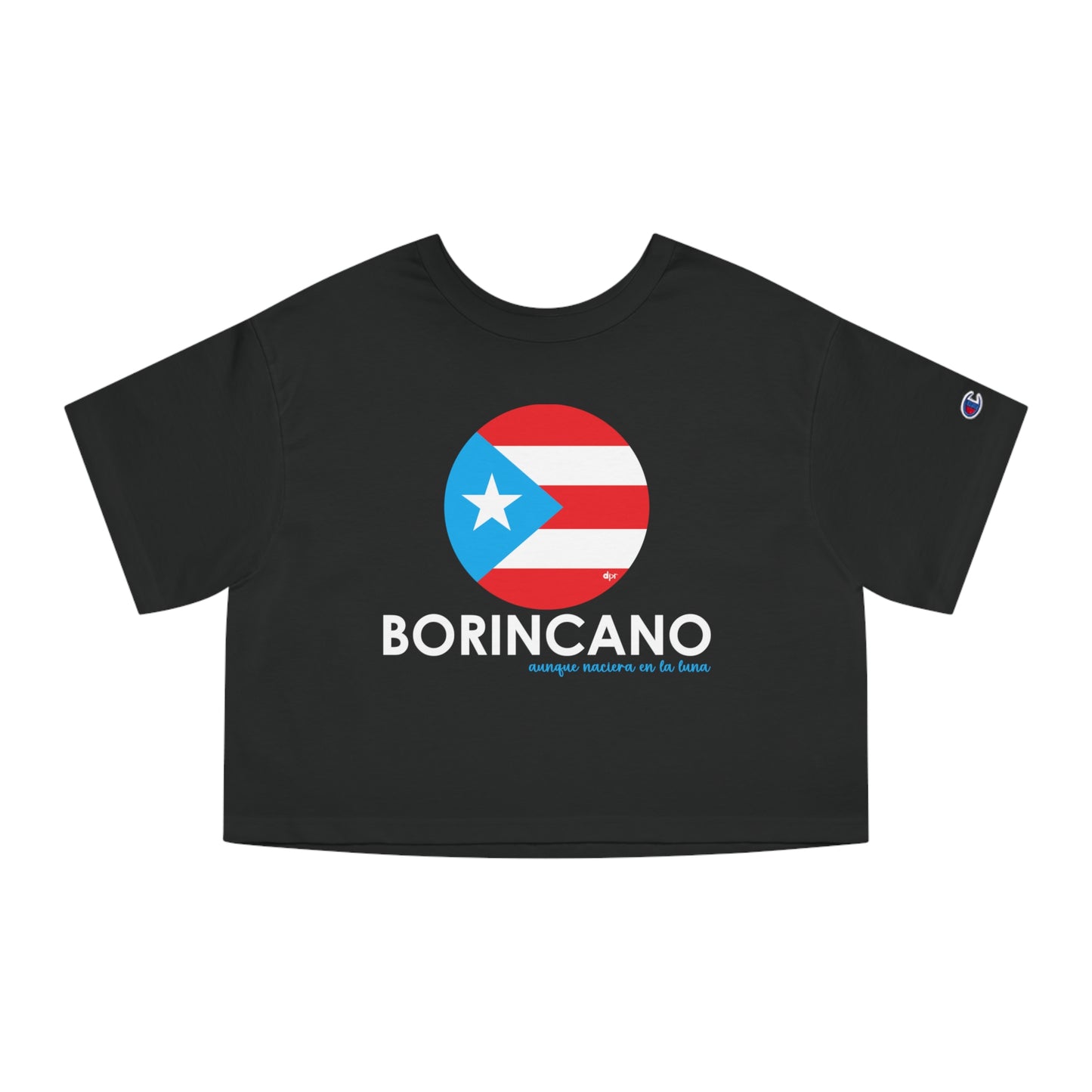 BORINCANO BANDERA Flowy Cropped Tee