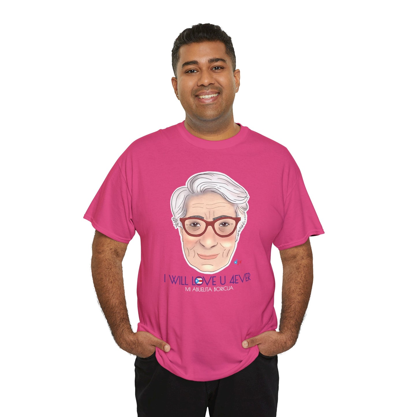 I Will Love You Forever Abuelita Boricua Heavy Cotton Tee
