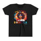 Back to School Boricua Girl Flow Black Youth Short Sleeve Tee
