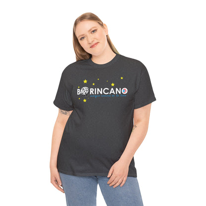 BORINCANO aunque naciera en la luna STARS Unisex Heavy Cotton Tee