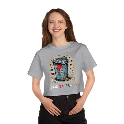 I Saids Zafacón Women's Flowy Cropped Tee