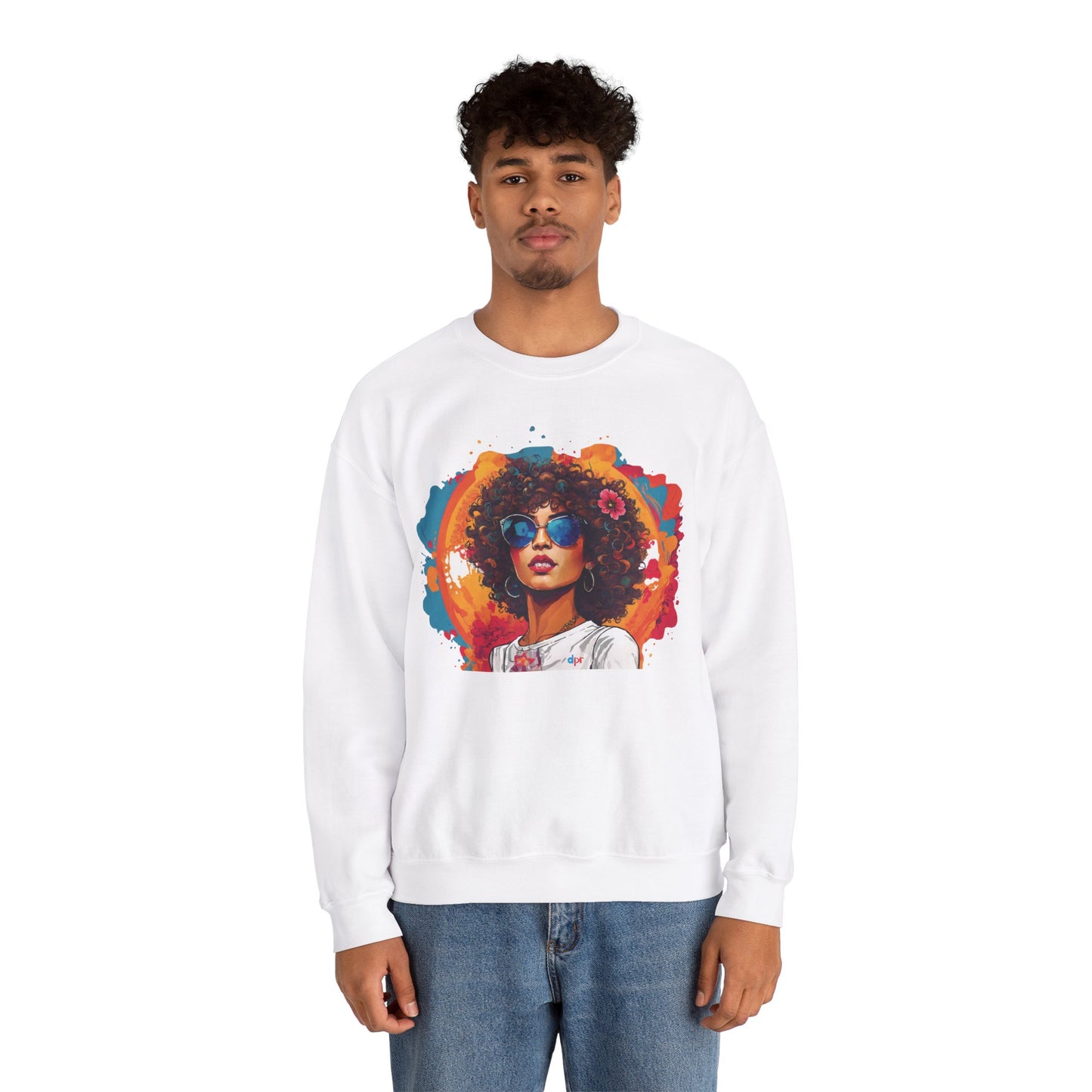 Mosaico Girl Unisex Heavy Blend™ Crewneck Sweaters