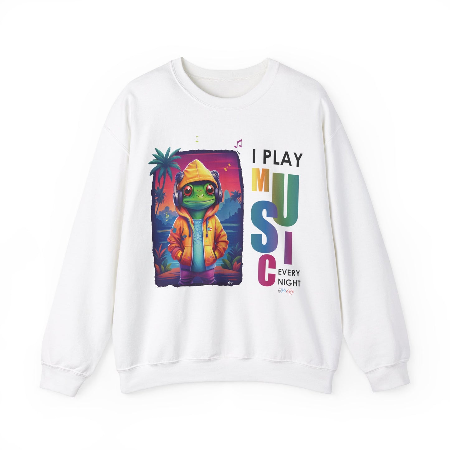 I Play Music Every Night Unisex Heavy Blend™ Crewneck Sweaters