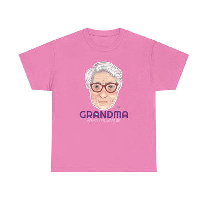 Abuela Boricua Always Here Never Left Heavy Cotton Tee