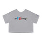 Puerto Rico Volleyball Cropped Tee | RePResentando™ Women's Flowy Crop Top | Boricua Volleyball Shirt