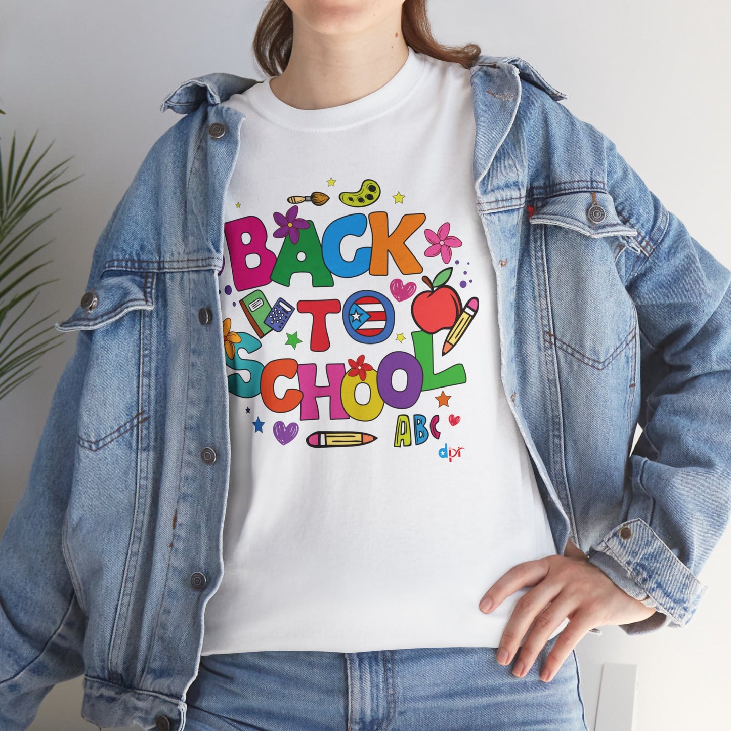 Back to School Boricua Teacher Heavy Cotton Tee