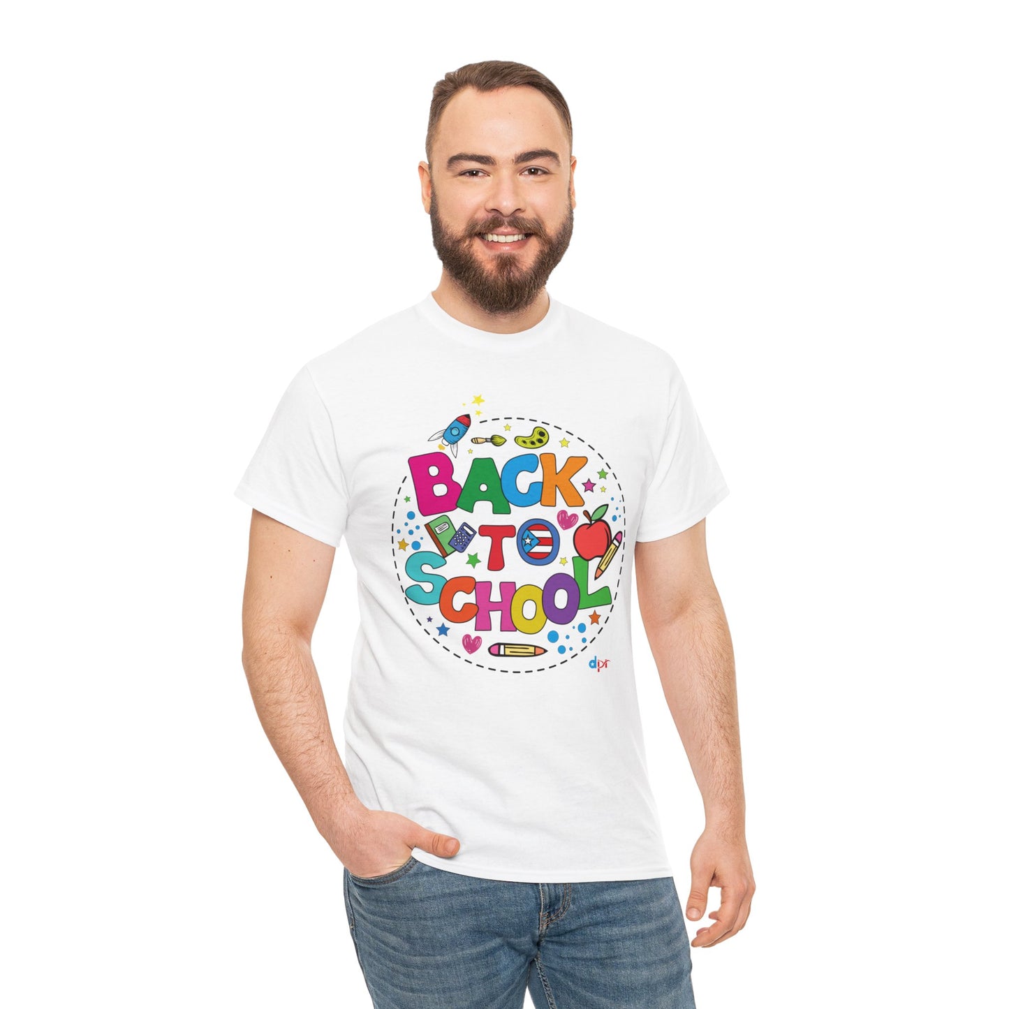 Back to School Boricua Student Heavy Cotton Tee