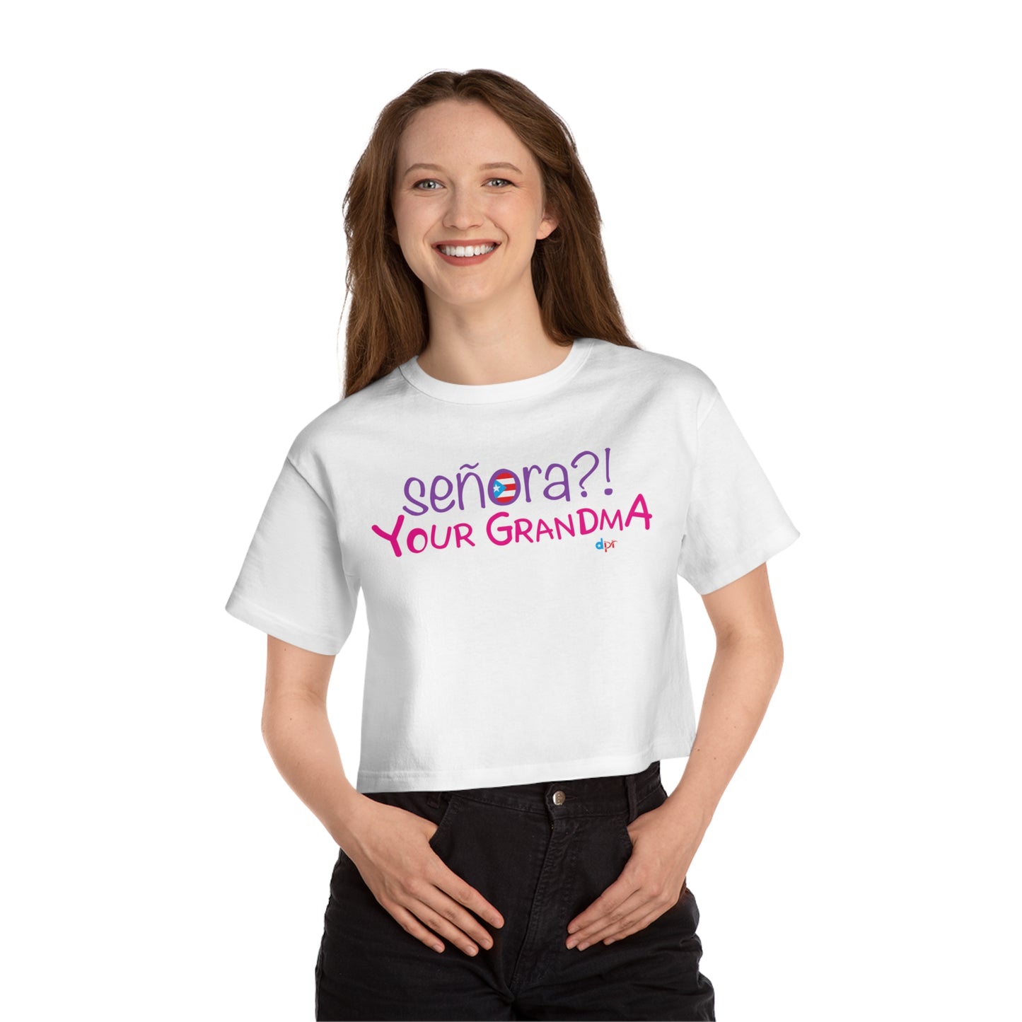 Señora Your Grandma Women's Flowy Cropped Tee