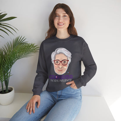 Grandma The real Influencer Heavy Blend™ Crewneck Sweatshirt