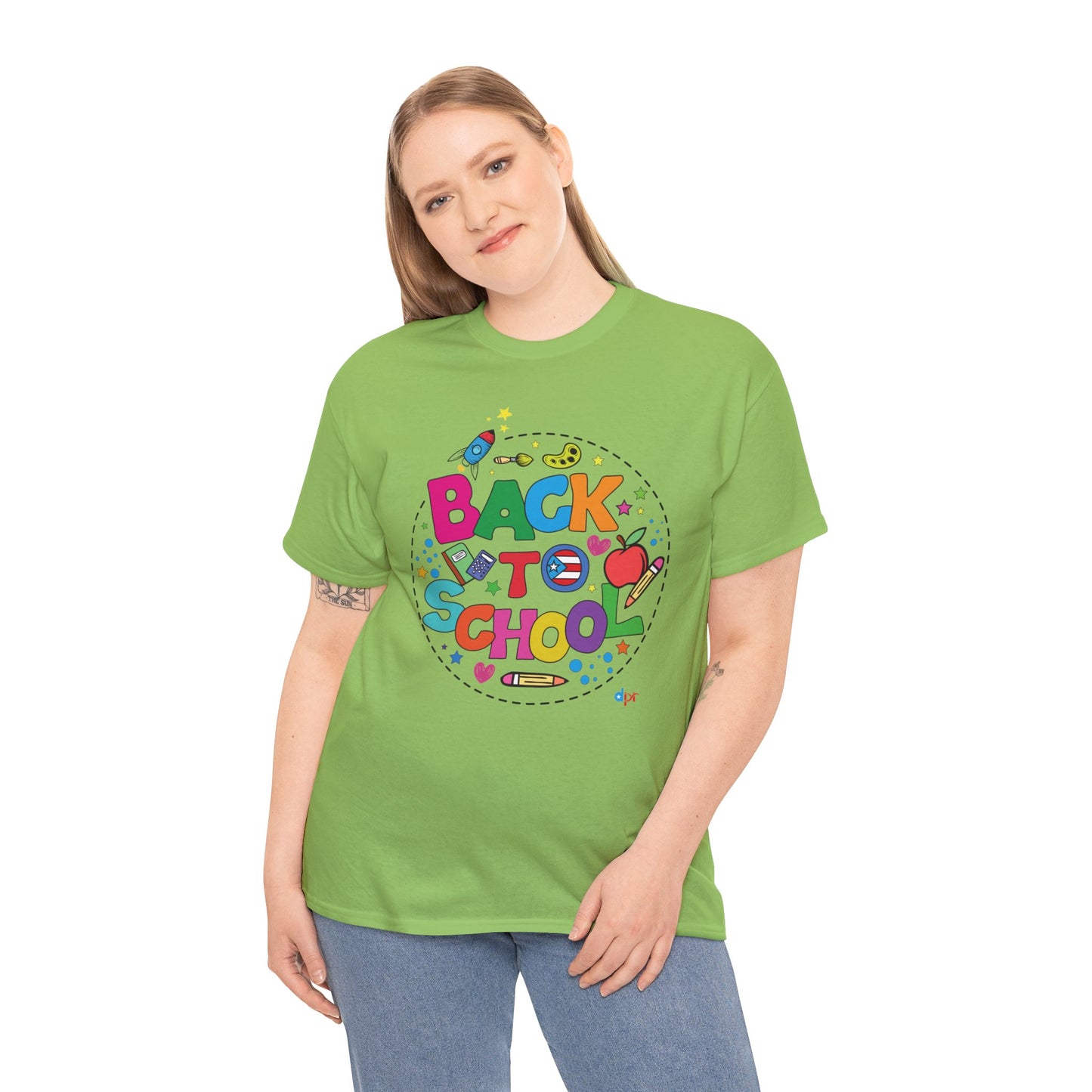 Back to School Boricua Student Heavy Cotton Tee