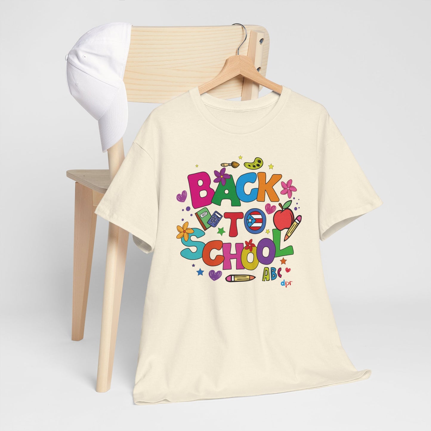 Back to School Boricua Teacher Heavy Cotton Tee