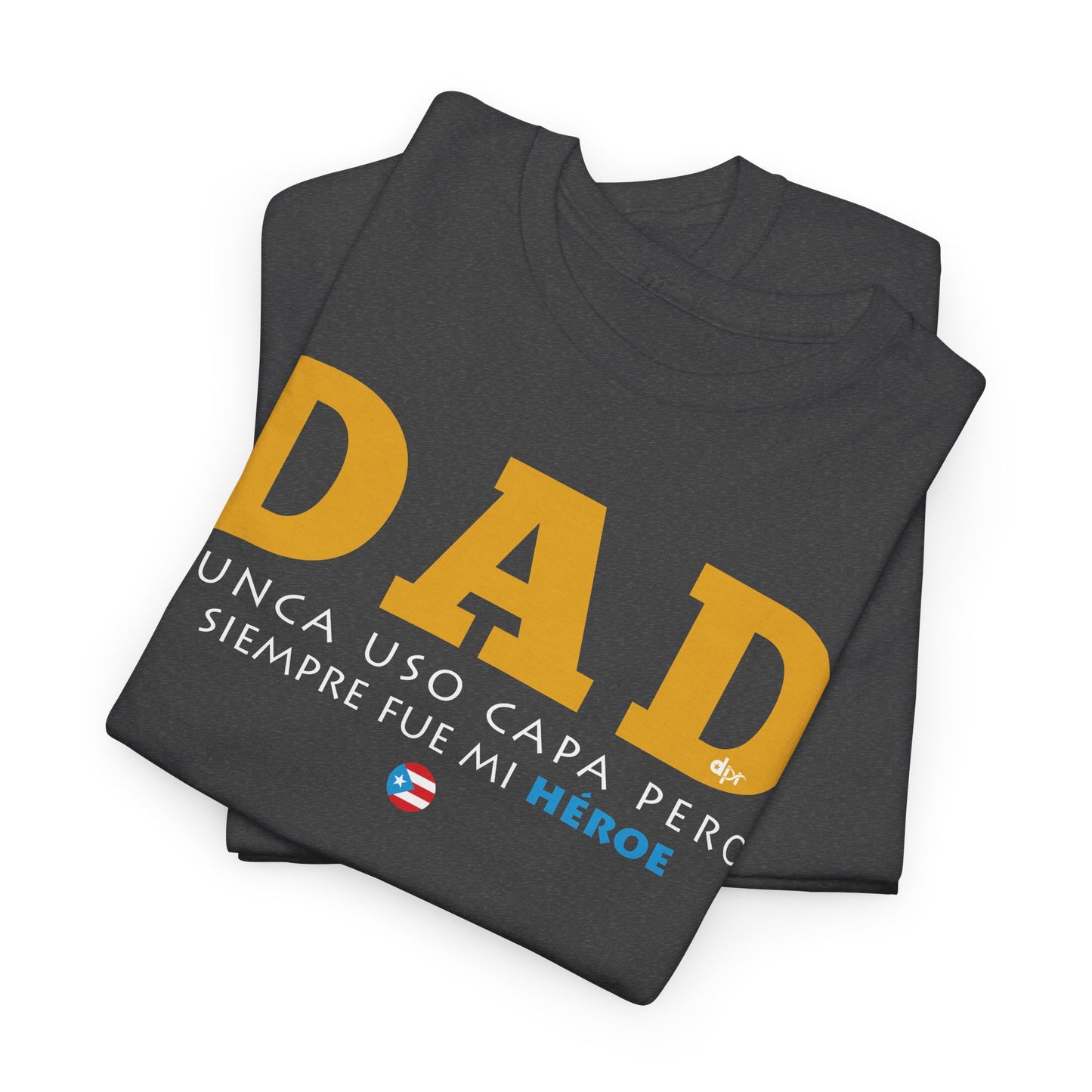 Dad Mi Héroe Yellow Unisex Heavy Cotton Tee