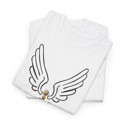 "Cosiendo sus alas" Soccer Player Unisex Heavy Cotton Tee