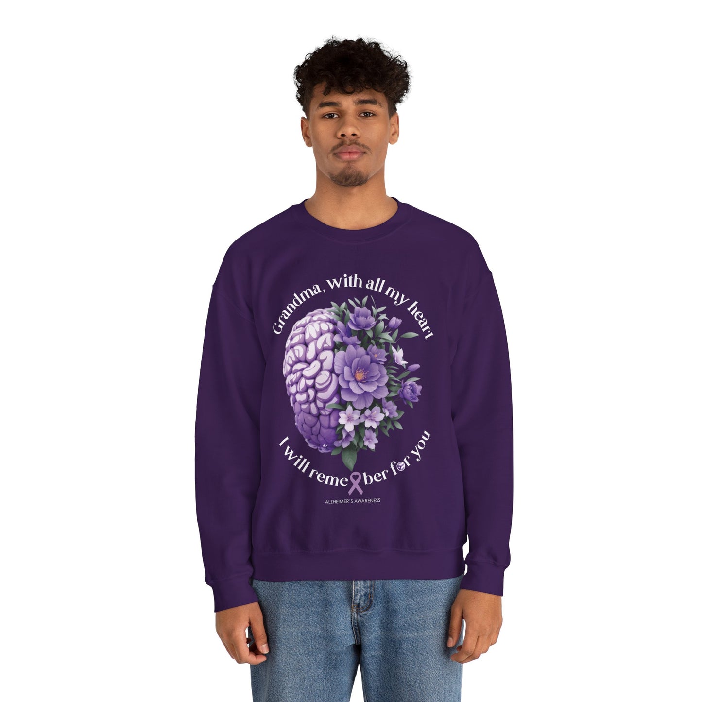 GRANDMA I Will Remember for You Heavy Blend™ Crewneck Sweaters