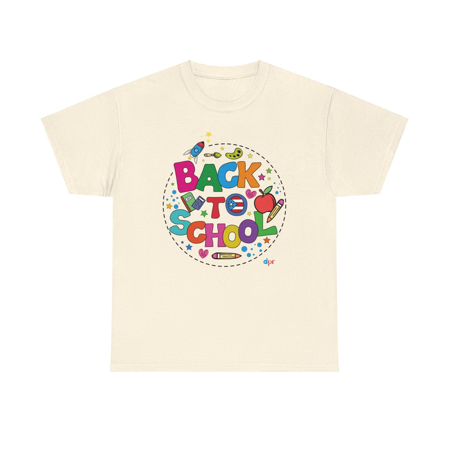 Back to School Boricua Student Heavy Cotton Tee