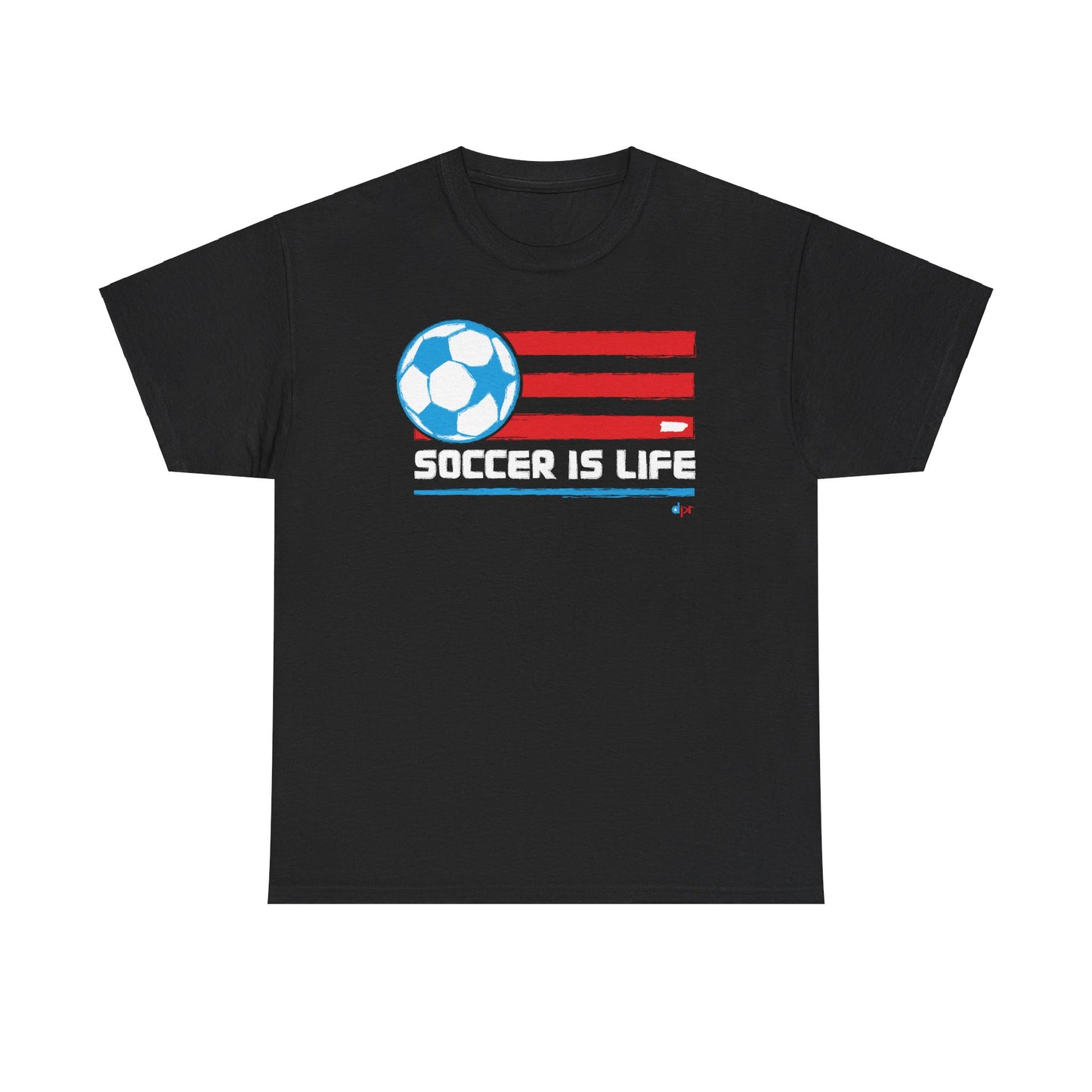Soccer is Life Colors Unisex Heavy Cotton Tee
