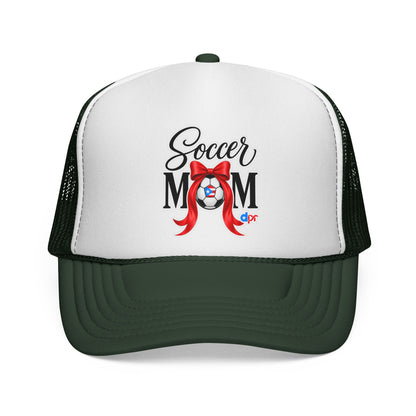 Soccer Mom Boricua Red Bow Puerto Rican Flag Trucker Caps FREE SHIPPING