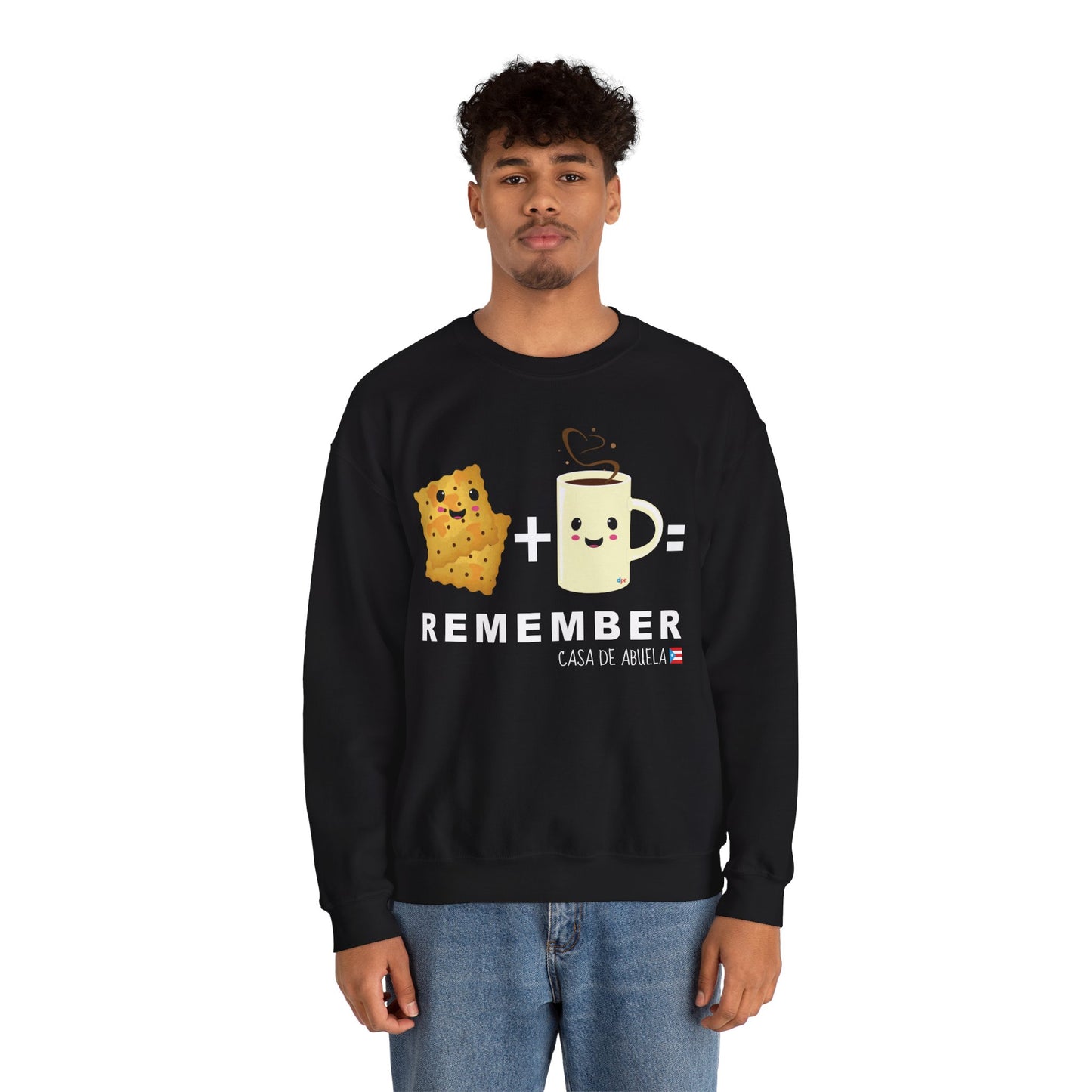 Crackers & Coffee REMEMBER ABUELA Unisex Heavy Blend™ Crewneck Sweaters