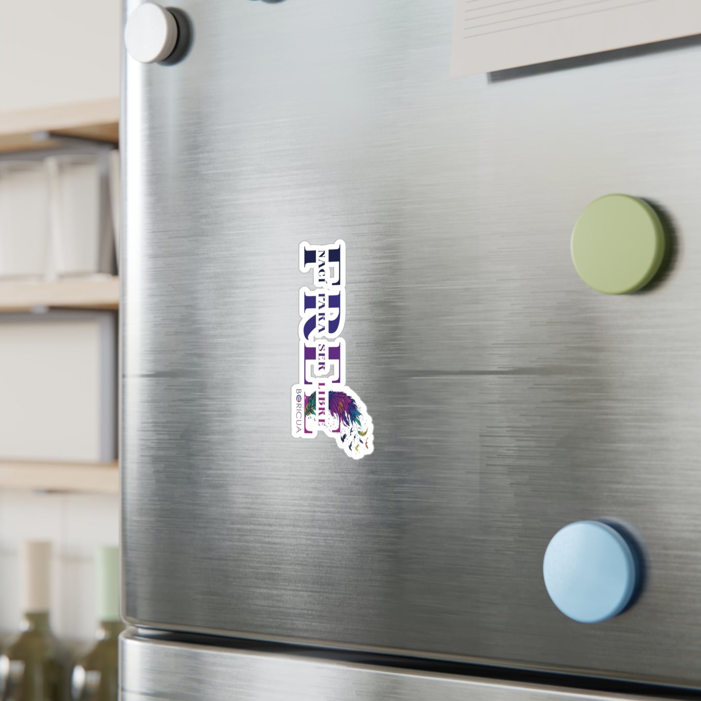 Free Nací para ser Libre Waterproof Kiss-Cut Vinyl Decals