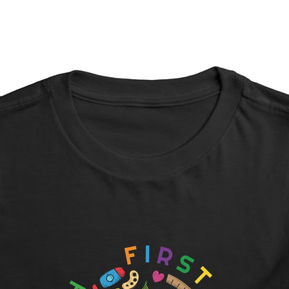 First Grade Here I Come - Back to School Boricua Toddler Short Sleeve Tee