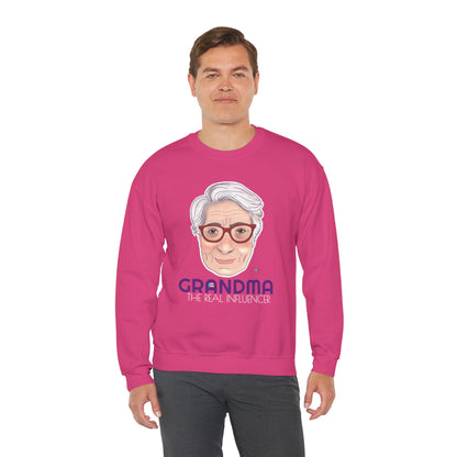 Grandma The real Influencer Heavy Blend™ Crewneck Sweatshirt