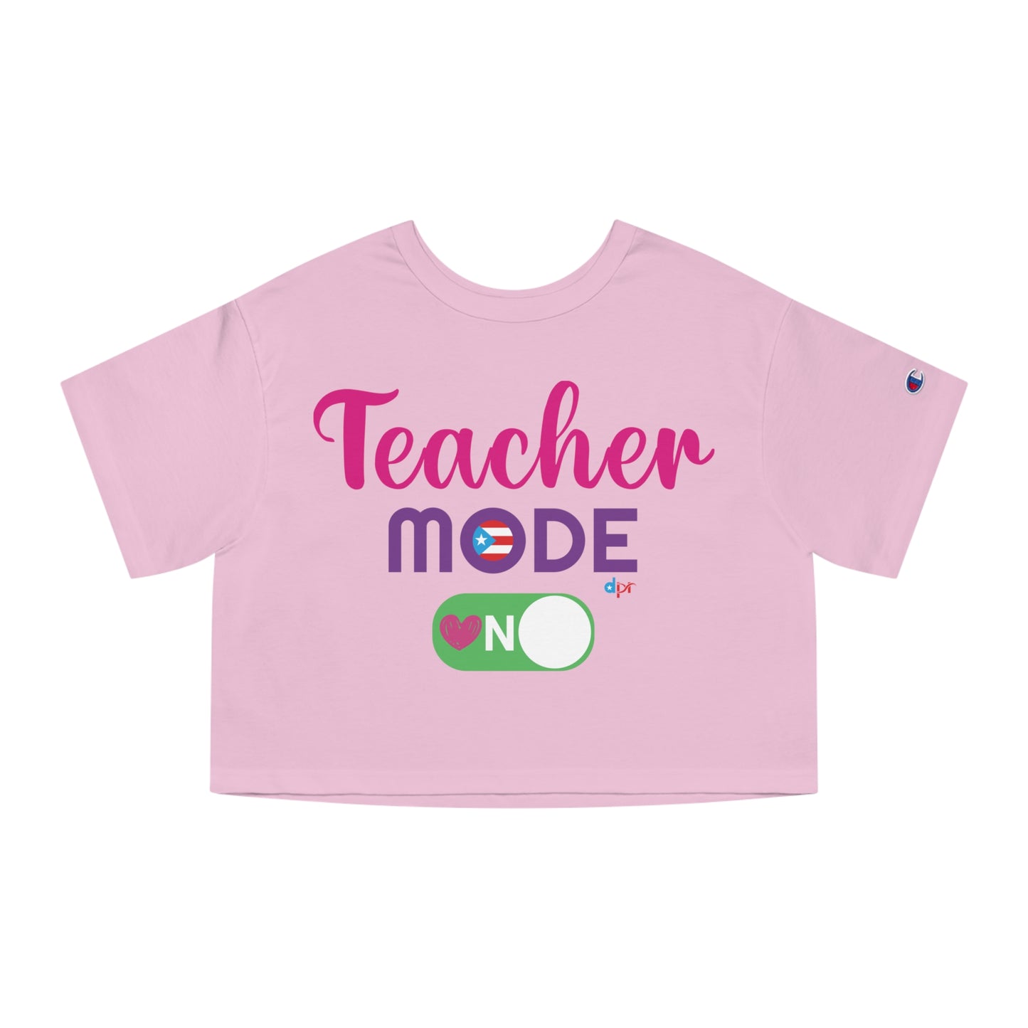 Teacher Mode ON - Back To School Boricua T Shirt Flowy Cropped Tee