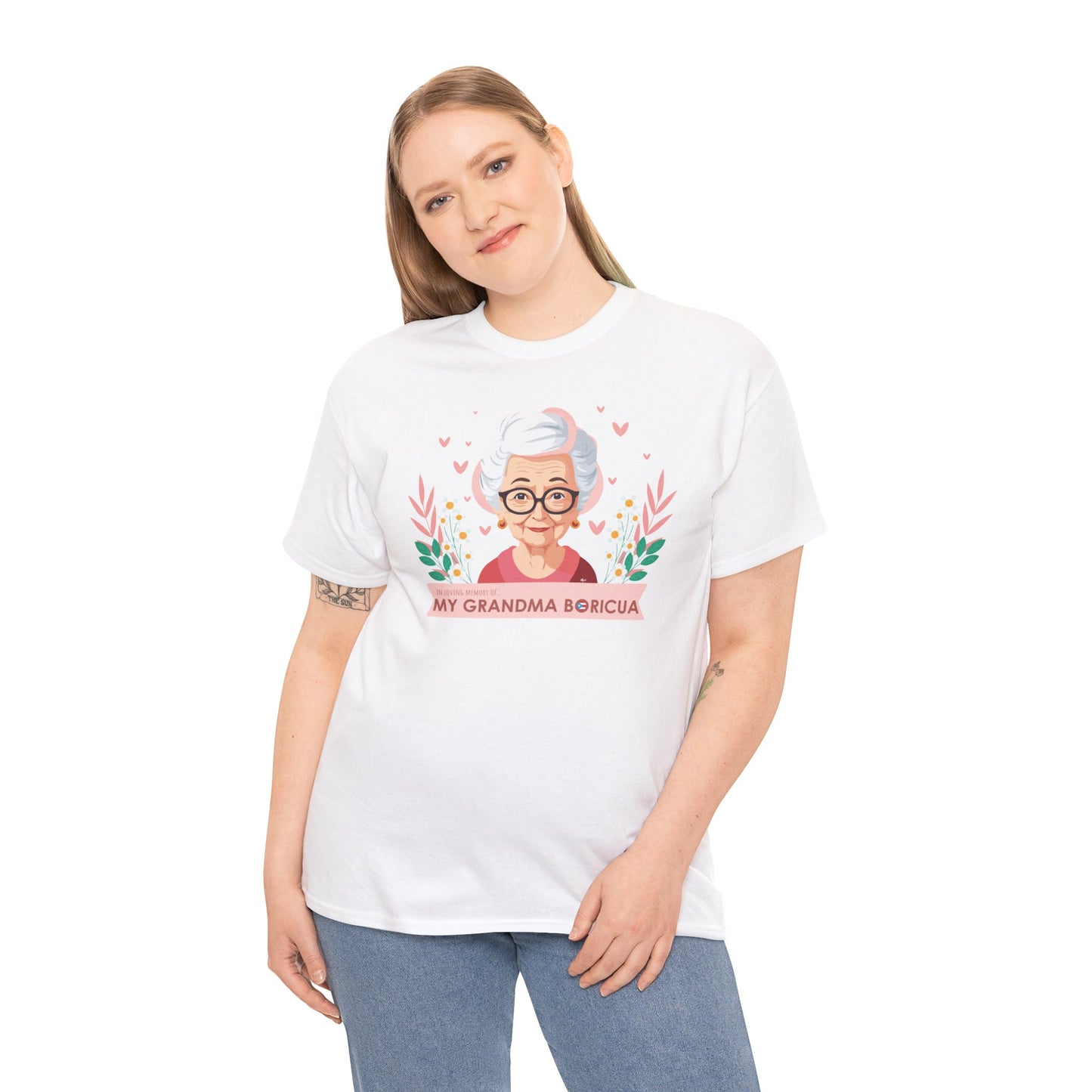 In Loving Memory of My Grandma Boricua Unisex Heavy Cotton Tee