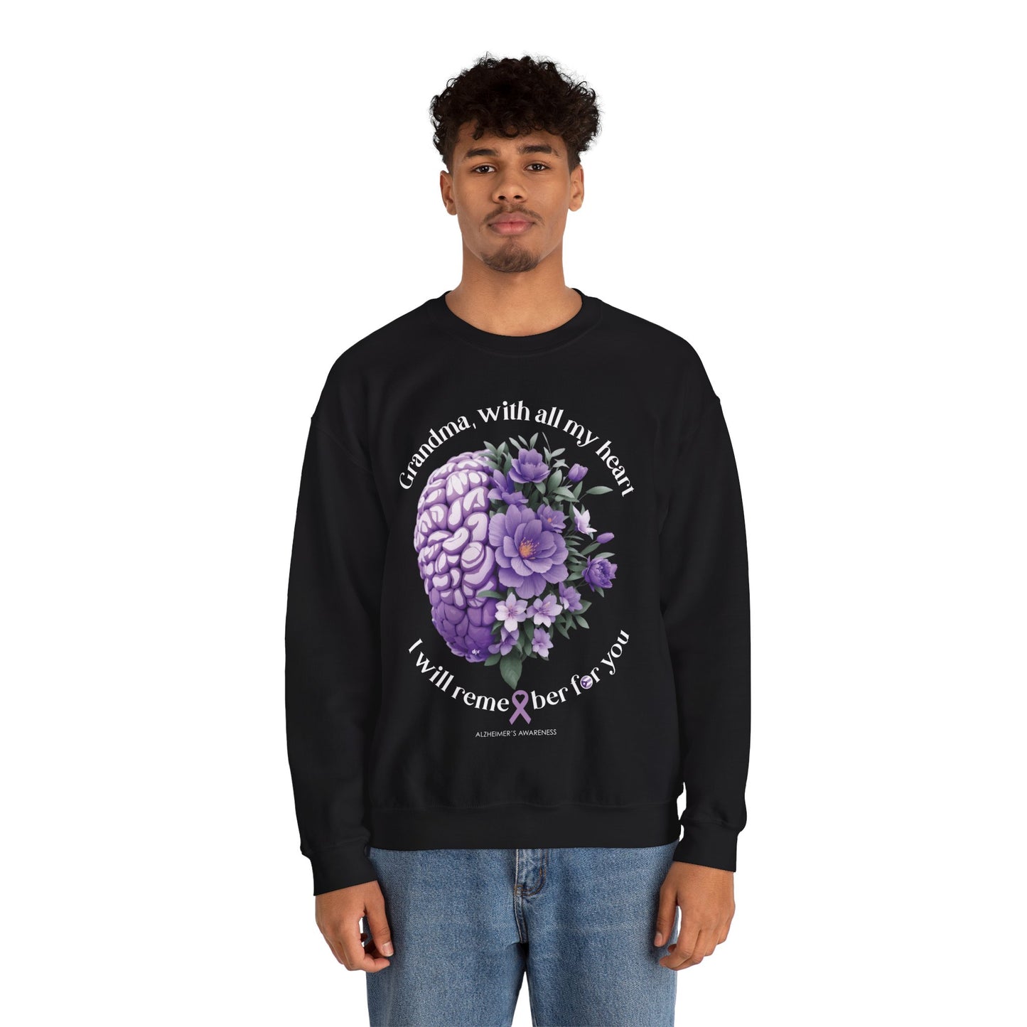 GRANDMA I Will Remember for You Heavy Blend™ Crewneck Sweaters