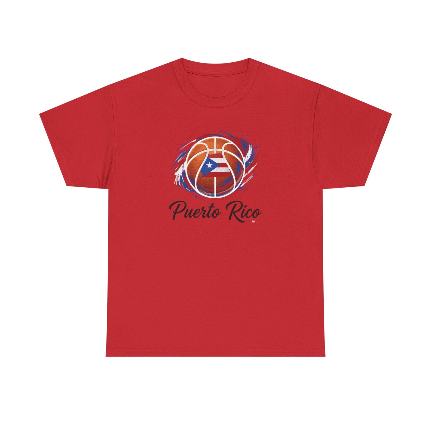 Puerto Rico Basketball Flag | Unisex Heavy Cotton T-Shirt