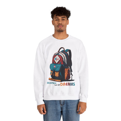 Backpack full of Dreams Unisex Heavy Blend™ Crewneck Sweaters