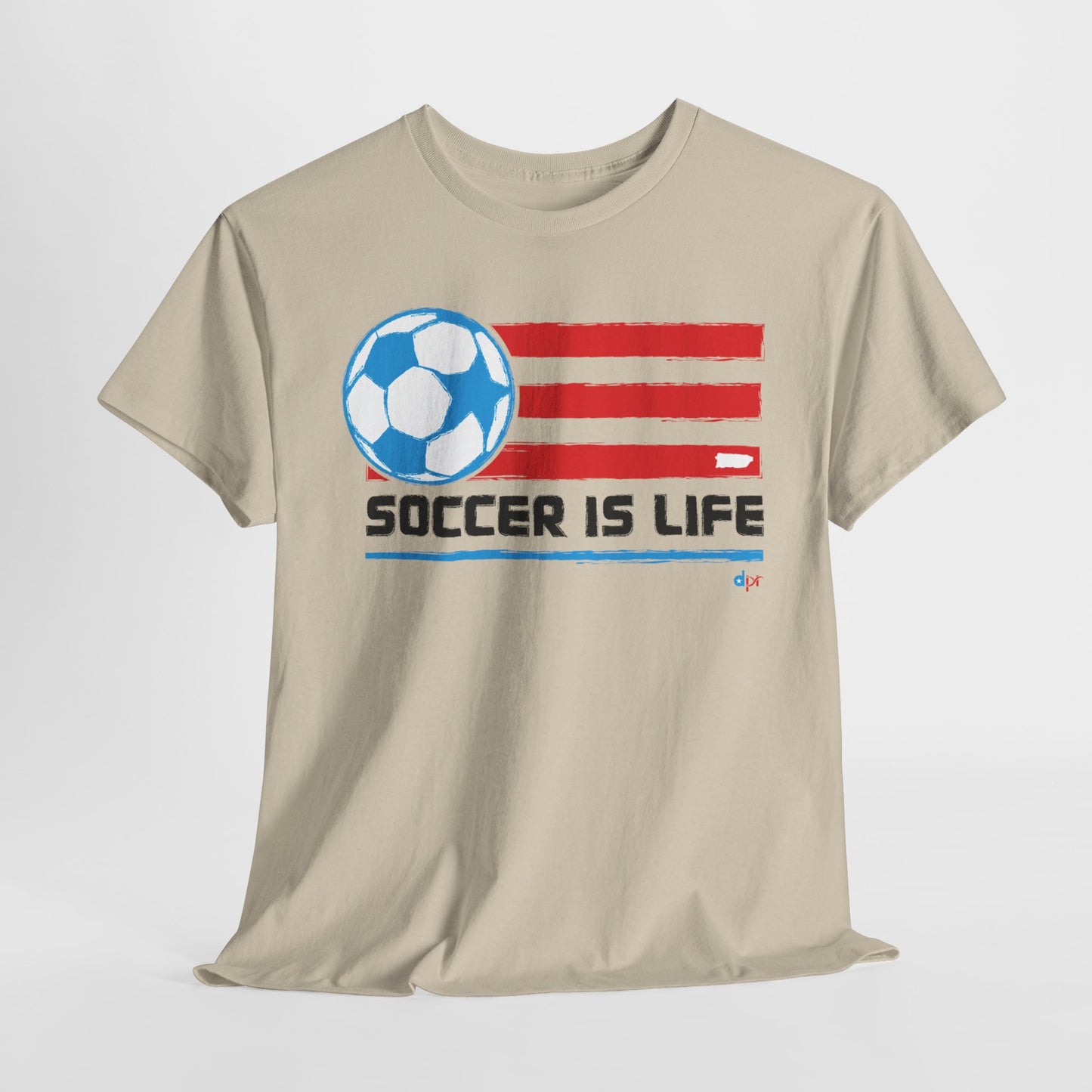 Soccer is Life Colors Unisex Heavy Cotton Tee