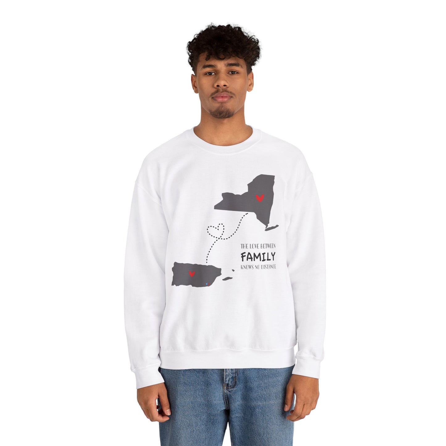 Love in the distance New York Unisex Heavy Blend™ Crewneck Sweaters