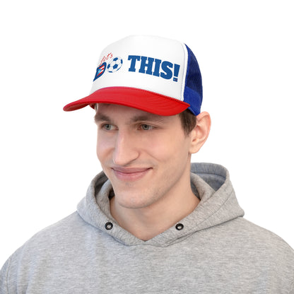 Let's Do This Soccer Puerto Rican Pride Trucker Caps FREE SHIPPING