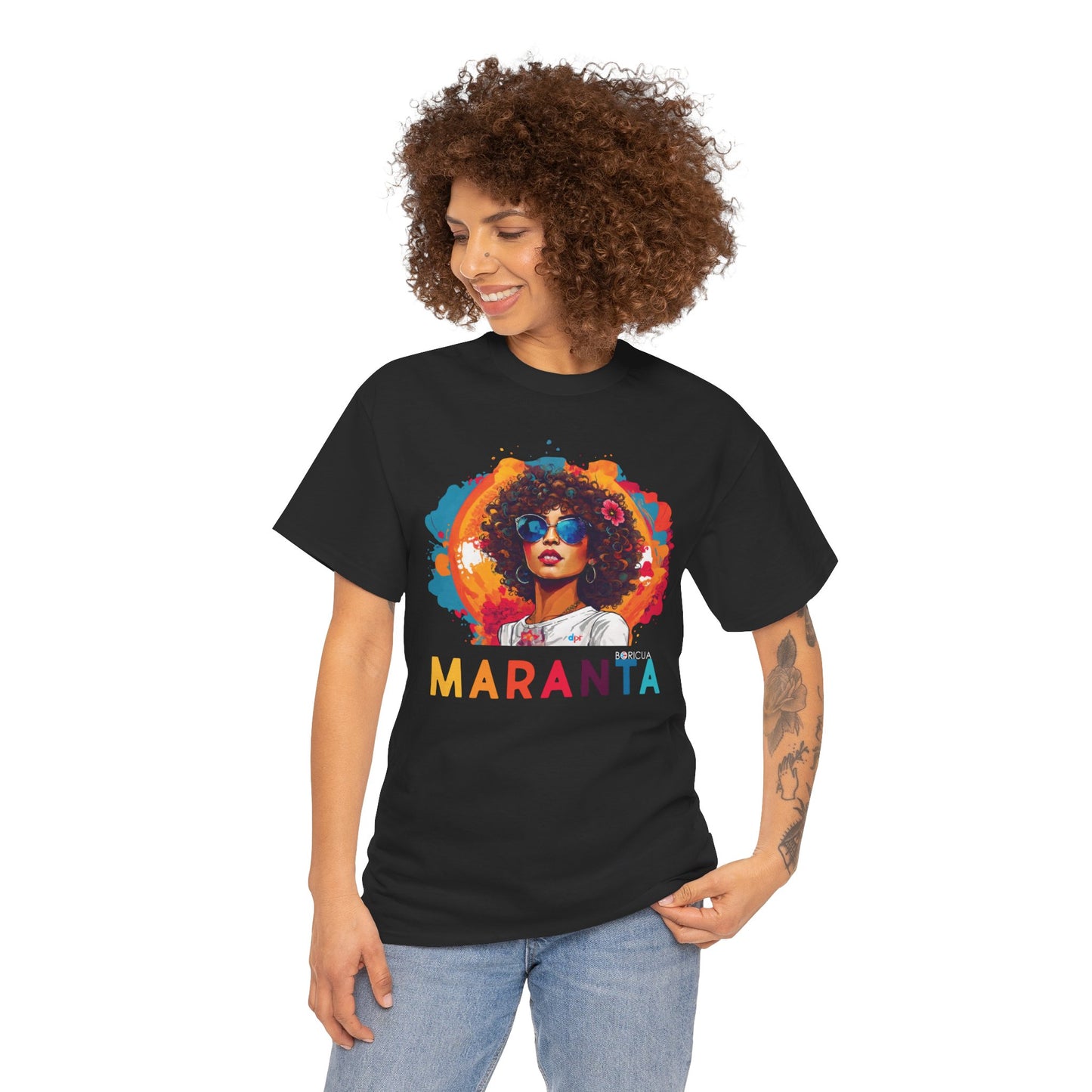 Maranta Boricua Girl Unisex Heavy Cotton Tee