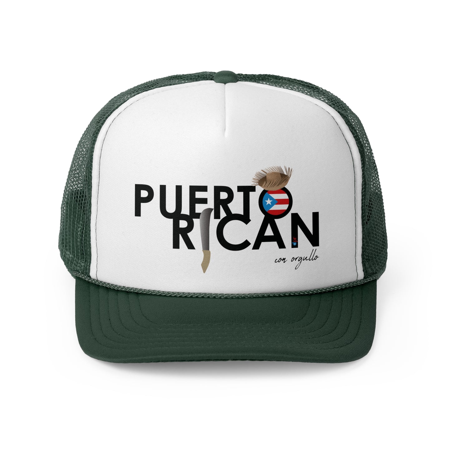 Puerto Rican con Orgullo Puerto Rican Pride Trucker Caps FREE SHIPPING