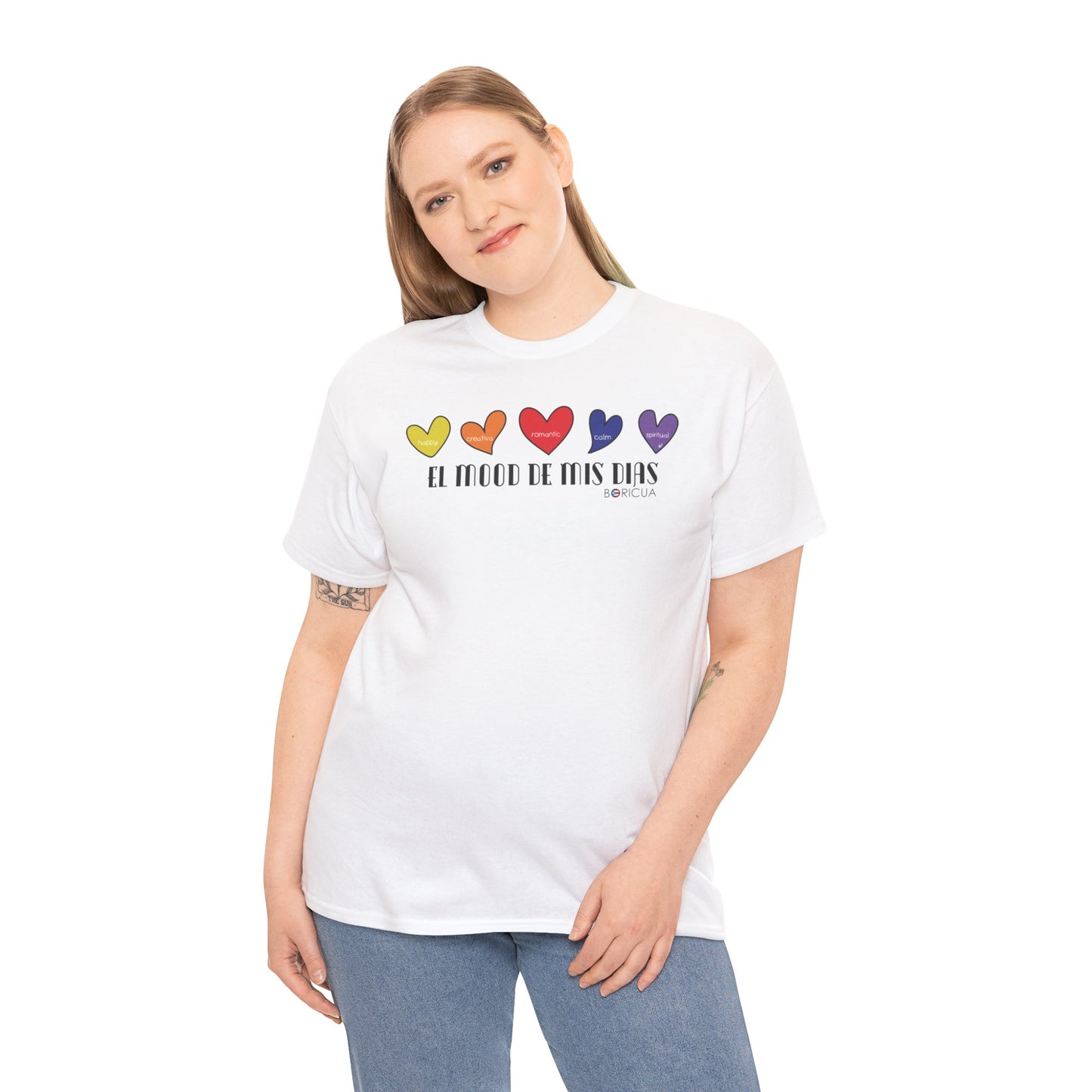 El Mood de mis días Boricua Unisex Heavy Cotton Tee