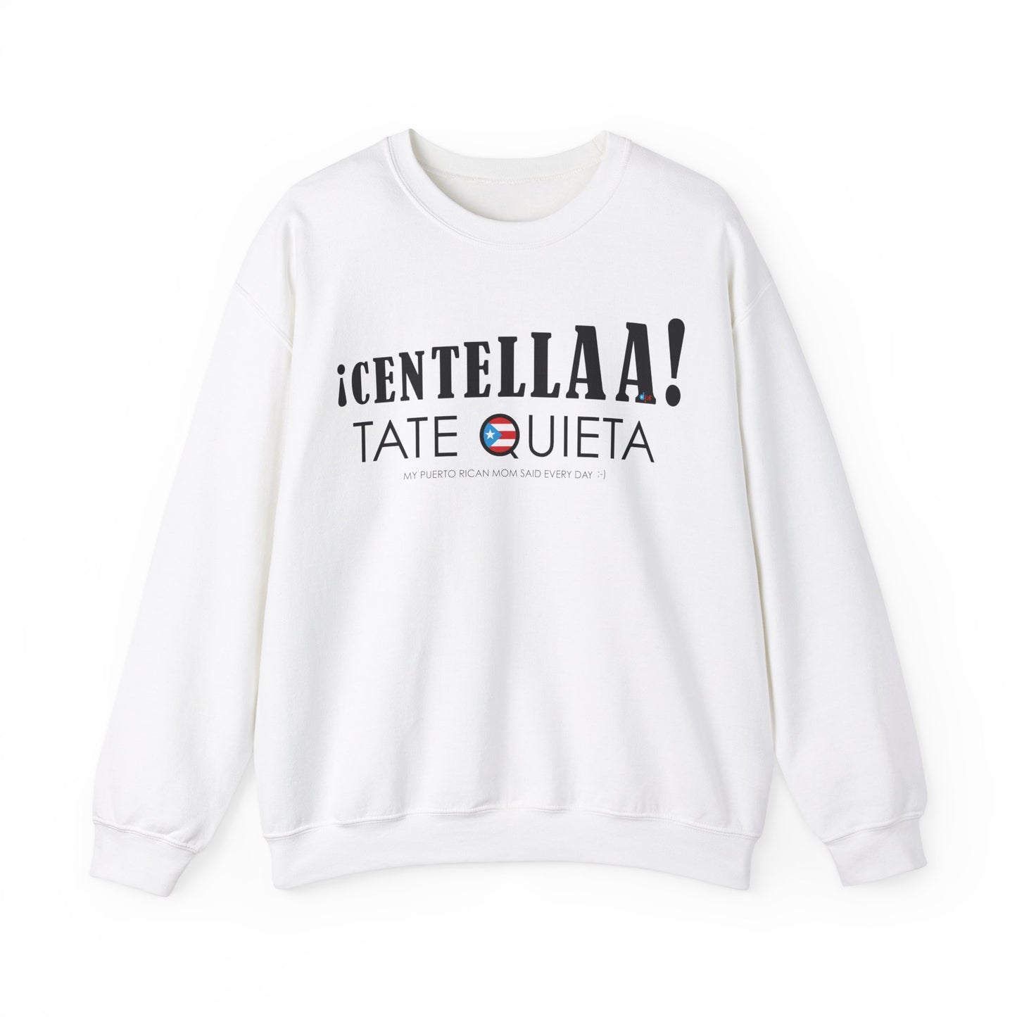 CENTELLA! Puerto Rican Mom WOMAN Heavy Blend™ Crewneck Sweaters