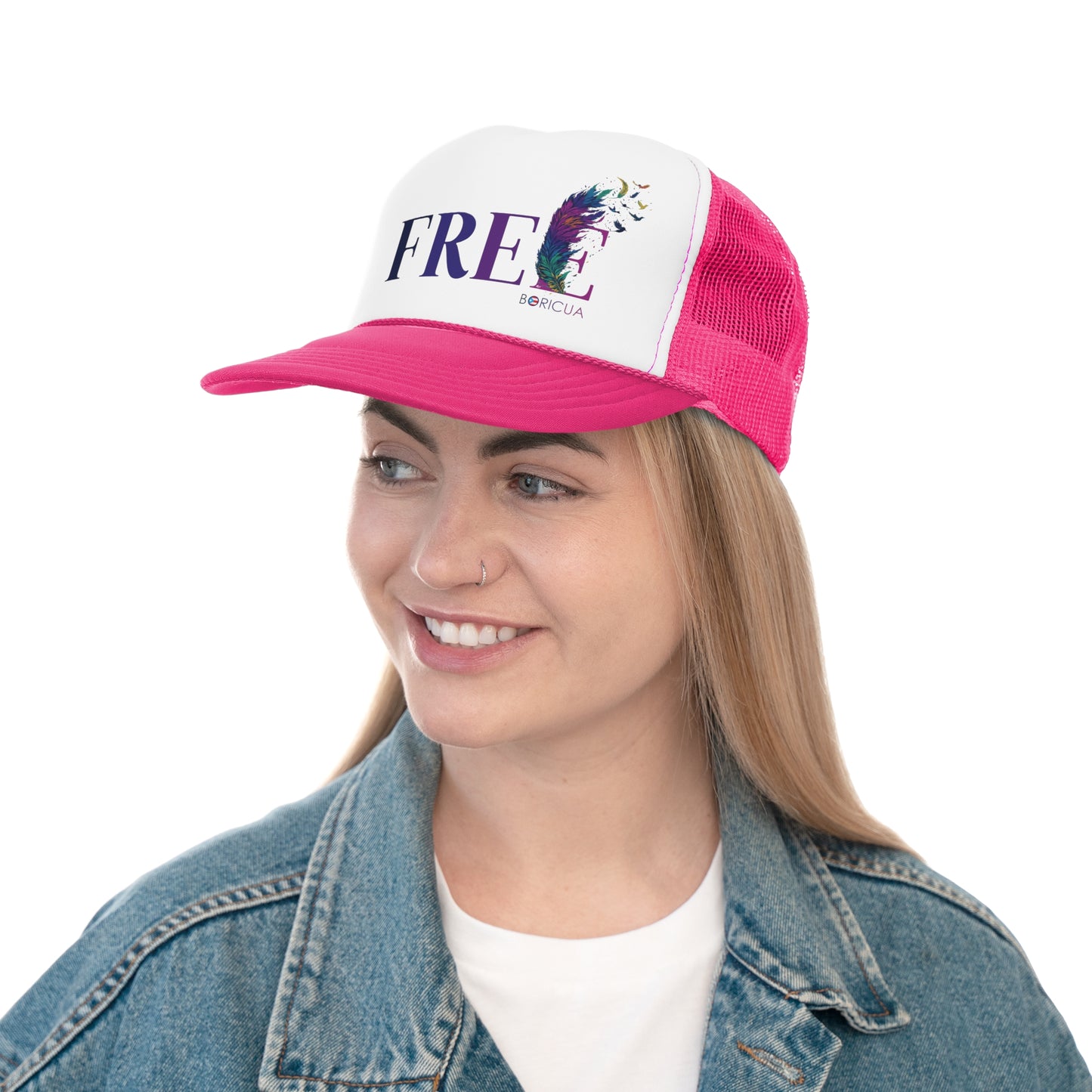 Free Boricua Puerto Rican Pride Trucker Caps FREE SHIPPING