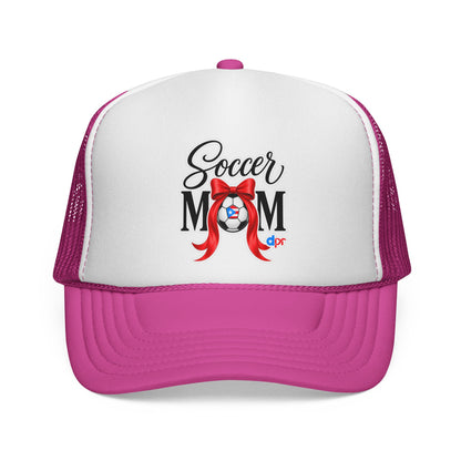 Soccer Mom Boricua Red Bow Puerto Rican Flag Trucker Caps FREE SHIPPING