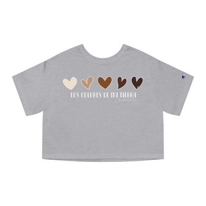 MELANINA BORINQUEN  Flowy Cropped Tee