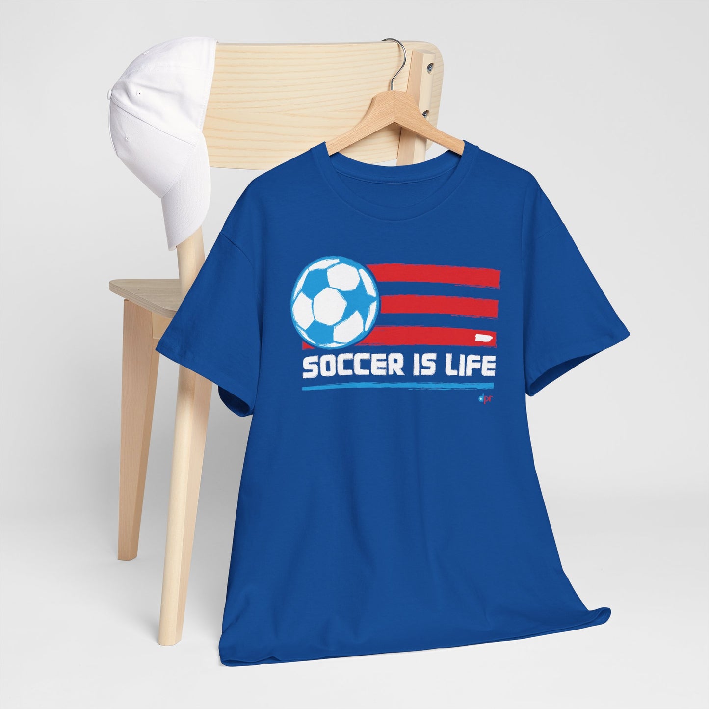 Soccer is Life Colors Unisex Heavy Cotton Tee