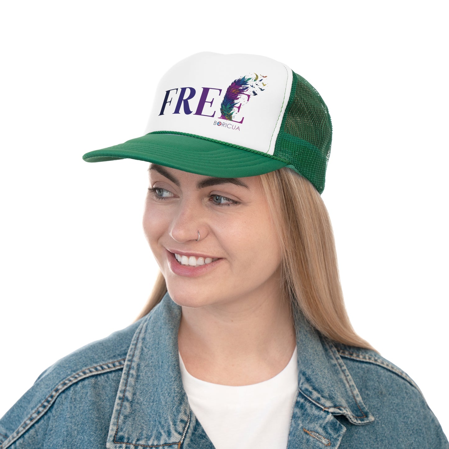 Free Boricua Puerto Rican Pride Trucker Caps FREE SHIPPING