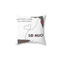 Distance Means So Little Florida Spun Polyester Square Pillow