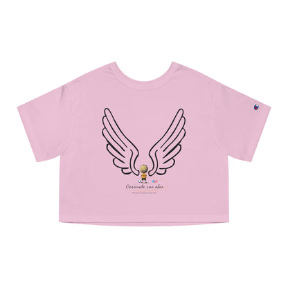 Cosiendo sus alas Soccer Player Flowy Cropped Tee